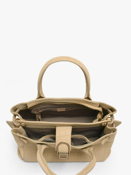 Handtas S Equestre Croco Leder Etrier Beige equestre croco EEQC142S ander zicht 2